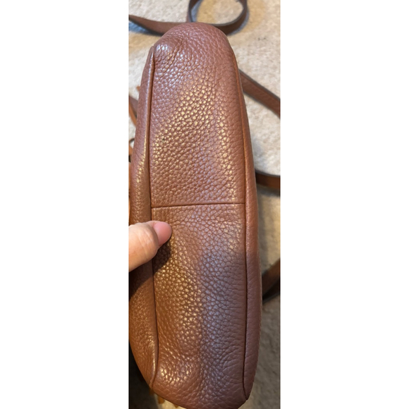 Fossil Sydney Fringe Crossbody Bag – Brown Pebbled Leather Boho Purse - Picture 7 of 8